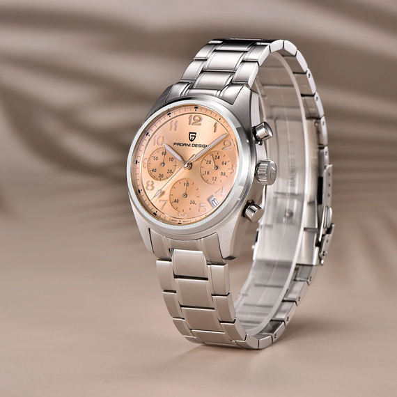 Годинник P2agani Design PD-1773 Silver-Pink | Зображення 3