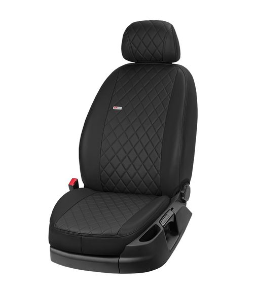 Авточехлы из экокожи Eco Grand 2020 (полный салон) для Ford Connect 2002-2006 гг | Зображення 1