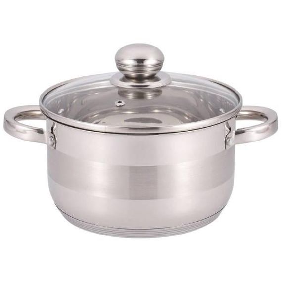 Набір каструль із нержавіючої сталі з кришками 6 предметів BN-205