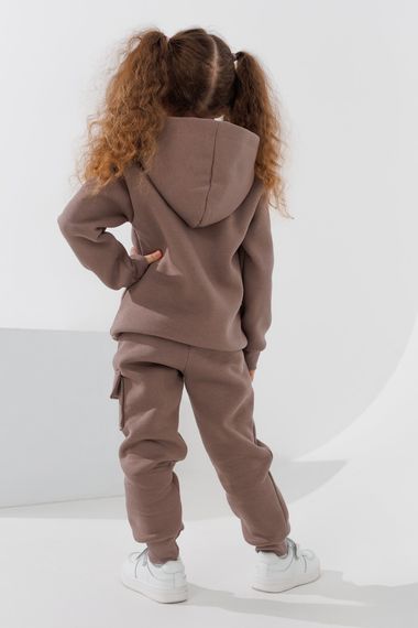 Костюм худі+штани для дівчинки Benini 241189 92 см Кавовий shop (2000990794796) | Зображення 4