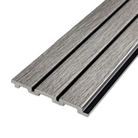 Рейка декоративна PS 2900х120х12мм Світло-сірий дуб SW-00001740