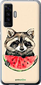 Чохол на Vivo X50 Єнотик з кавуном "4605u-1955-2448"