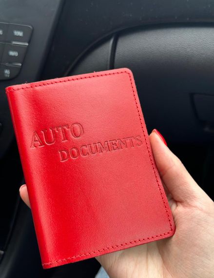 Шкіряна обкладинка для автодокументів | Зображення 2