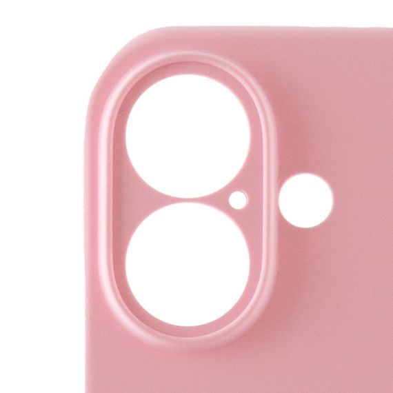 Чехол Silicone Case Full Camera Protective (AA) для Apple iPhone 16 (6.1") Розовый / Light pink | Зображення 3