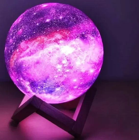Ночник лампа сенсорный 3D космос Moon-light | Зображення 3