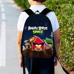 Рюкзак дитячий Енгрі Бердс 34х27см, міський ранець для хлопчика з принтом (00447)