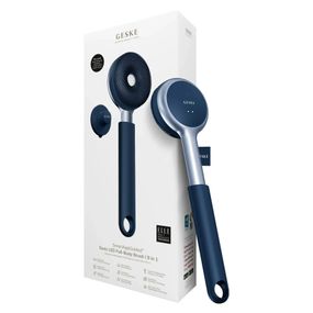 Звукова світлодіодна щітка для всього тіла GESKE Sonic LED Full-Body Brush&Intensive Exfoliator 9в1 aquamarine, Синій