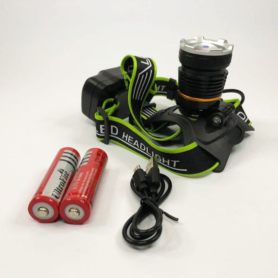 Led фонарь на голову Bailong BL-A7-P50, Наголовный фонарь Налобный для туризма рыбалки и охоты YQ-59 | Зображення 7