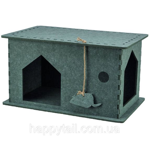 Будиночок для котів Trixie (Тріксі) «Lene» — фетровий, 54 х 30 х 35 см, сірий