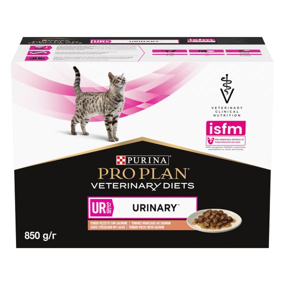 Вологий корм для котів з сечокам'яною хворобою з лососем Purina Veterinary Diets UR Urinary 85 гр х 10 шт