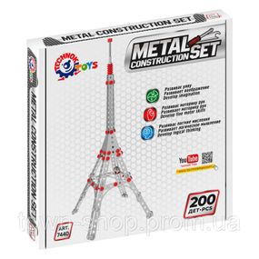 Металлический конструктор Эйфелева башня ТехноК 7440TXK, 200 деталей