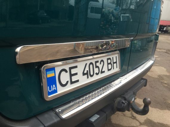 Планка над номером (нерж.) OmsaLine - Італійська нержавійка для Mercedes Sprinter 2006-2018 рр | Зображення 6