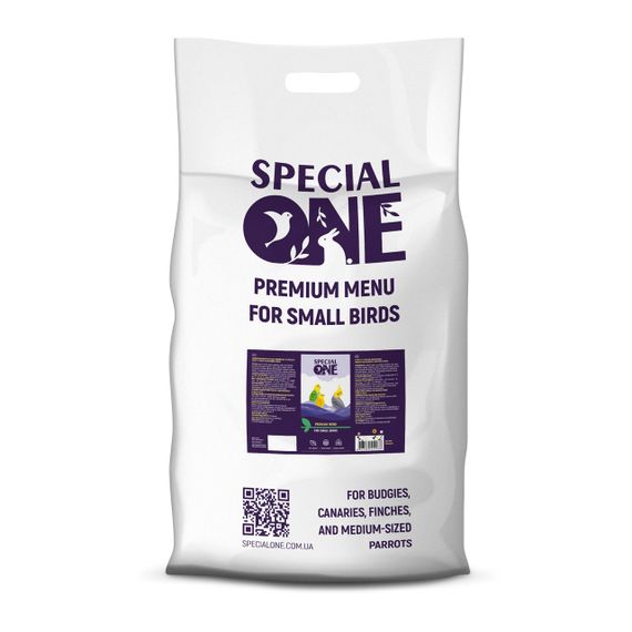 Корм для хвилястих, середніх папуг та екзотичних птахів Special One, 10 кг | Зображення 1