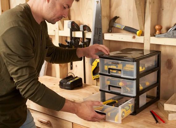 Органайзер вертикальний Stanley з трьома висувними відділеннями (STST40712-1) | Зображення 4