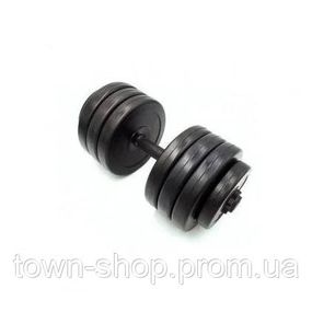 Гантель наборная композитная в пластиковой оболочке Rock pro 19 кг NE-PL-G-019