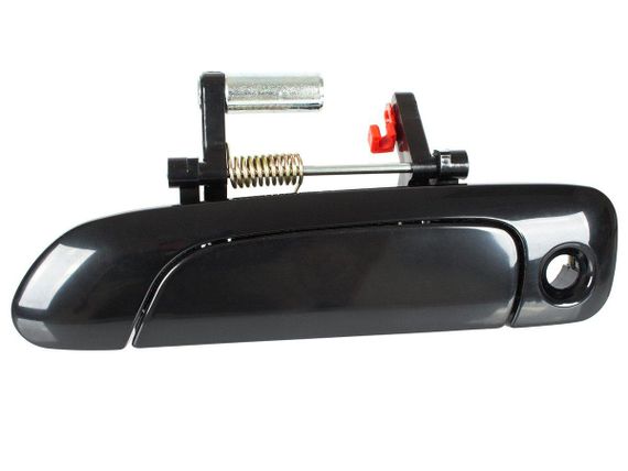 Honda City (06-09) передняя левая наружная ручка с отверстием черный глянец, Хонда Сити