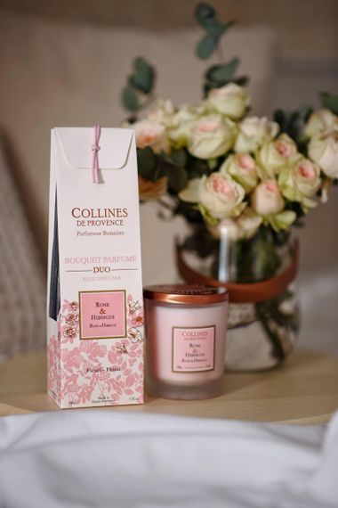 Rose & Hibiscus (Троянда та гібіскус) аромадифузор Collines de Provence, 100 мл | Зображення 4