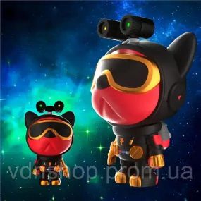 Проектор звездного неба в виде собаки Nebula Dog Projector с 2 лазерами с пультом от USB