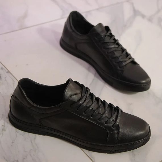 Чорні чоловічі кеди 47 розмір 31,4 см | Зображення 1