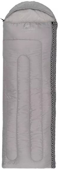 Спальник з капюшоном Naturehike L250 NH21MSD07, (9°C), правий, сірий