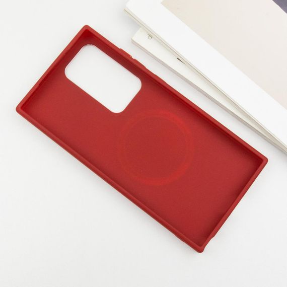 TPU чохол Bonbon Metal Style with MagSafe для Samsung Galaxy S24 Ultra Червоний / Red | Зображення 2