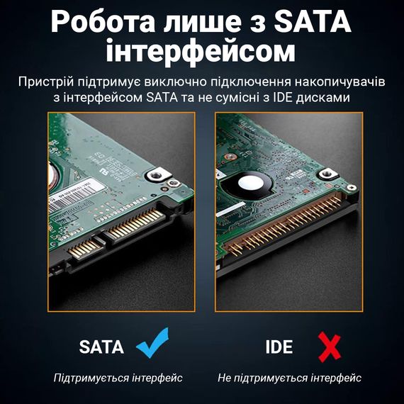 Внешний карман для SSD и 2.5" HDD жестких дисков Addap EHDC-01b с USB 3.0 выходом | Зображення 7