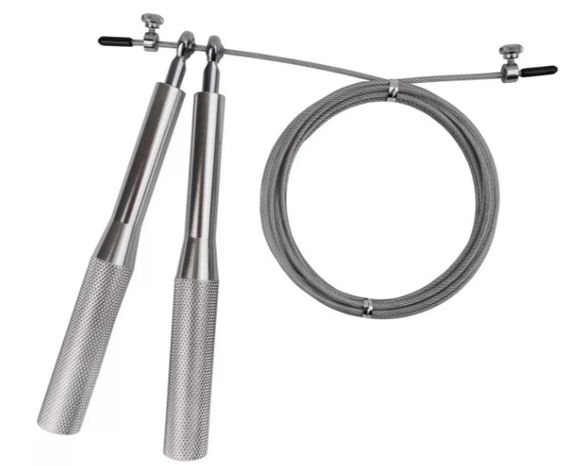 Скакалка швидкісна на підшипниках алюмінієва PowerPlay 4207 Elite Jump Rope Срібна 3 м (PP_4207_Silver) | Зображення 1