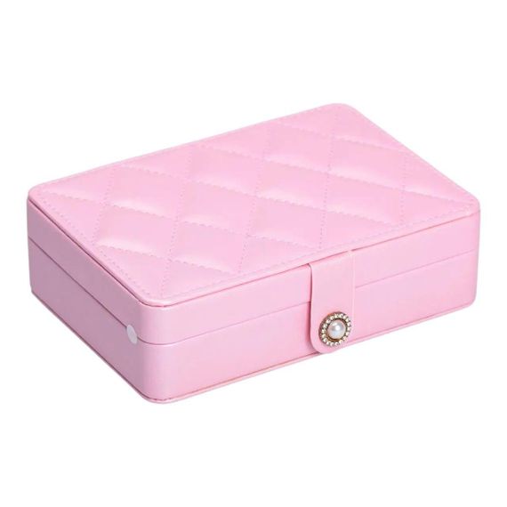 Шкатулка для украшений из эко кожи 16×11×4.7 см органайзер для ювелирных изделий HP-5-30P | Зображення 6