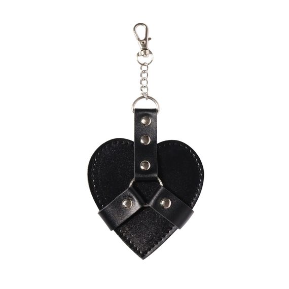 Брелок на карабіні для ключів Art of Sex Chained Heart, Чорний