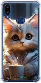 Чохол на Samsung Galaxy A10s A107F Білий кіт "5646sp-1776-2448"