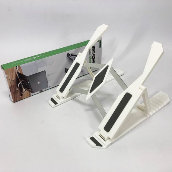 Підставка для ноутбука Multi-Position foldable bracket JC-25 8х22смСтильна підставка. Колір: білий | Зображення 4
