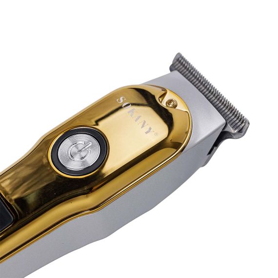 Машинка для стрижки аккумуляторная Золотистая Sokany SK-LF-9988GOLD | Зображення 5