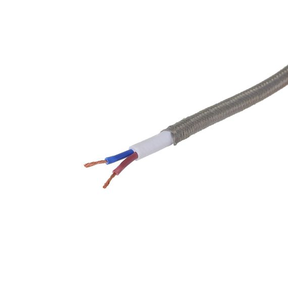 Декоративный кабель в тканевой оплетке IU-2 2x0,75 GY (1м)