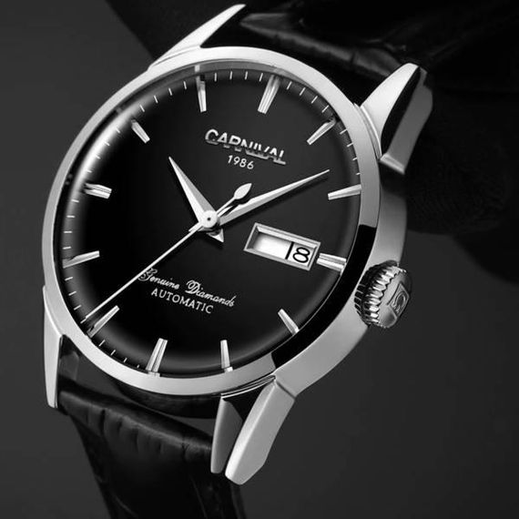 Годинник чоловічий Carnival Flagman у фірм. шкіряній коробочці