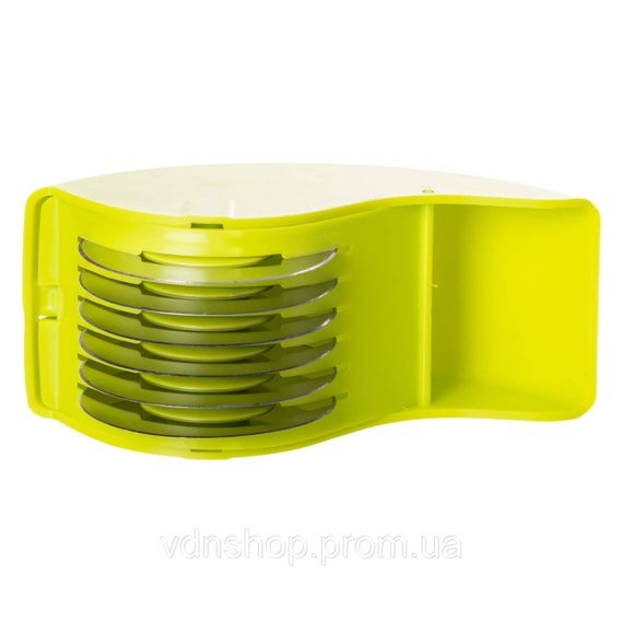 Ніж слайсер для зелені 6 лез ножа подрібнювач для зелені 15×6×8 (см) Салатовий HP-8-71 | Зображення 4