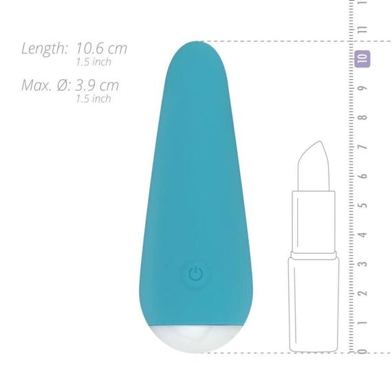 Мінівібратор Cala Azul – Julia Mini Vibrator, дуже ніжний, 10 режимів | Зображення 3