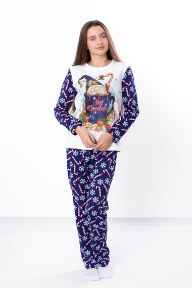 Піжама жіноча "Family look" Носи своє 44 Синій (p-7568-179510) | Зображення 1