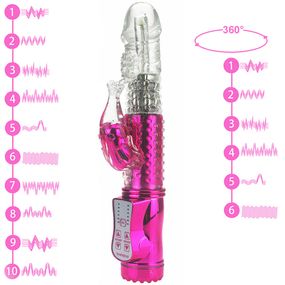 Вібратор (Кролик Hi-Tech)  Універсальний. Рожевий 350340 АAА-4