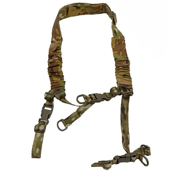 Збройовий ремінь Cordura трьохточковий, двоточковий, одноточковий мультикам