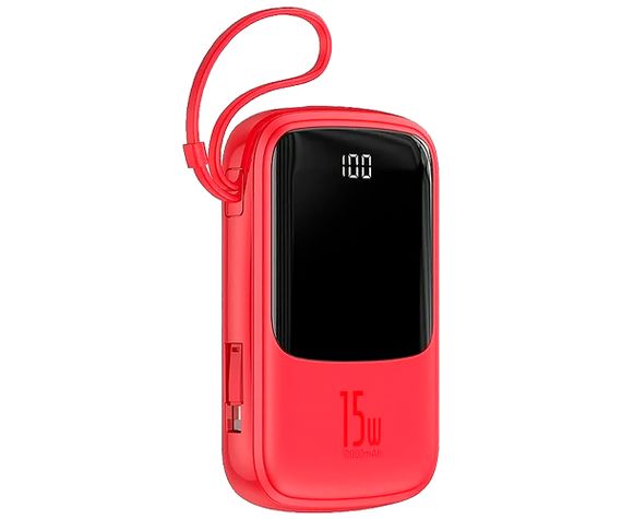 Портативна батарея Power Bank Baseus PPQD-B Q Pow With IP 3A 15W 10000 mAh червоний (ЦУ-00037128_999) | Зображення 6
