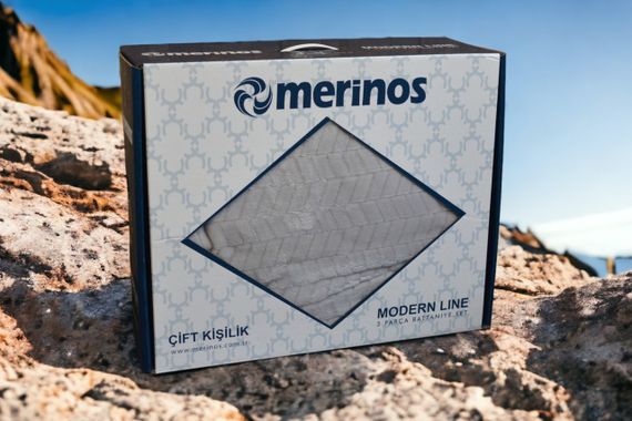 Покривало з наволочками Merinos Sense 220×240 см. Світло-сірий | Зображення 3