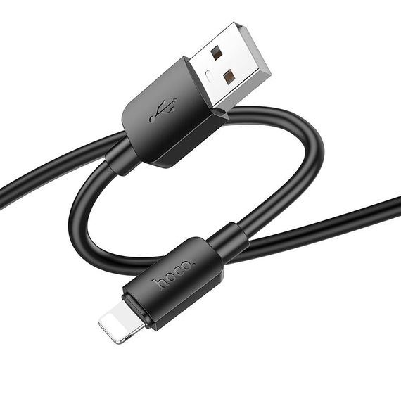 Дата кабель Hoco X96 Hyper USB to Lightning 12W (0.25m) Black | Зображення 2