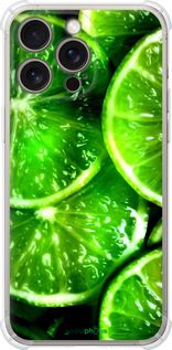 Чохол на iPhone 15 Pro Max Зелені часточки лимона "852sp-3098-2448"