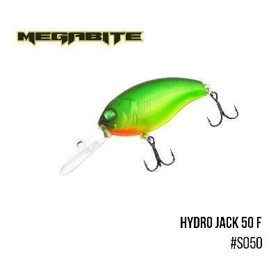 Воблер Megabite  Hydro Jack 50 F (50 мм,  9,01гр,  3m) (S050)
