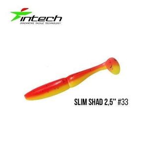 Силіконова приманка, Їстівний силікон Intech Інтеч Slim Shad 2,5"12 шт #33