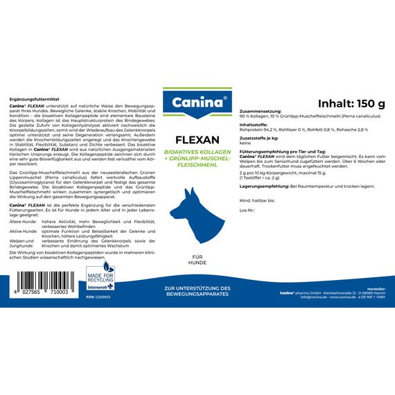 Витамины Canina Flexan для собак, 150 г | Зображення 4