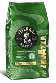 Кофе в зернах Lavazza Tierra Brasile Intense 1кг Италия Лавацца Тиерра Бразилия зеленая