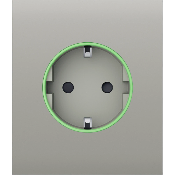 Ajax CenterCover (smart) [type F] [55] ASP oyster фронтальна панель - Розетки
