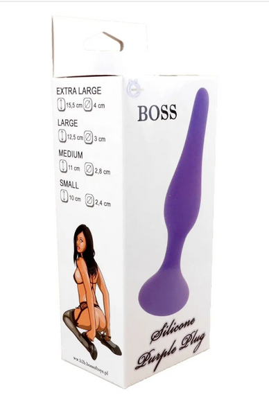 Анальний плаг Silicone Plug Purple — Small Sex Aura | Зображення 2