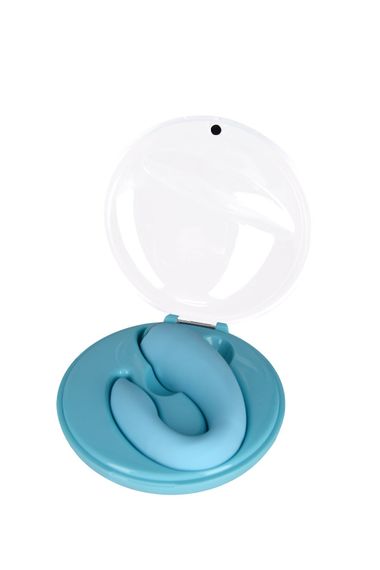 Вібратор для пар FairyGasm PleasureBerry blue, зарядний кейс, пульт ДК | Зображення 2